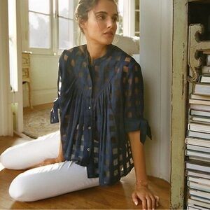 Anthropologie Current Air Button-Up Blouse with Tags